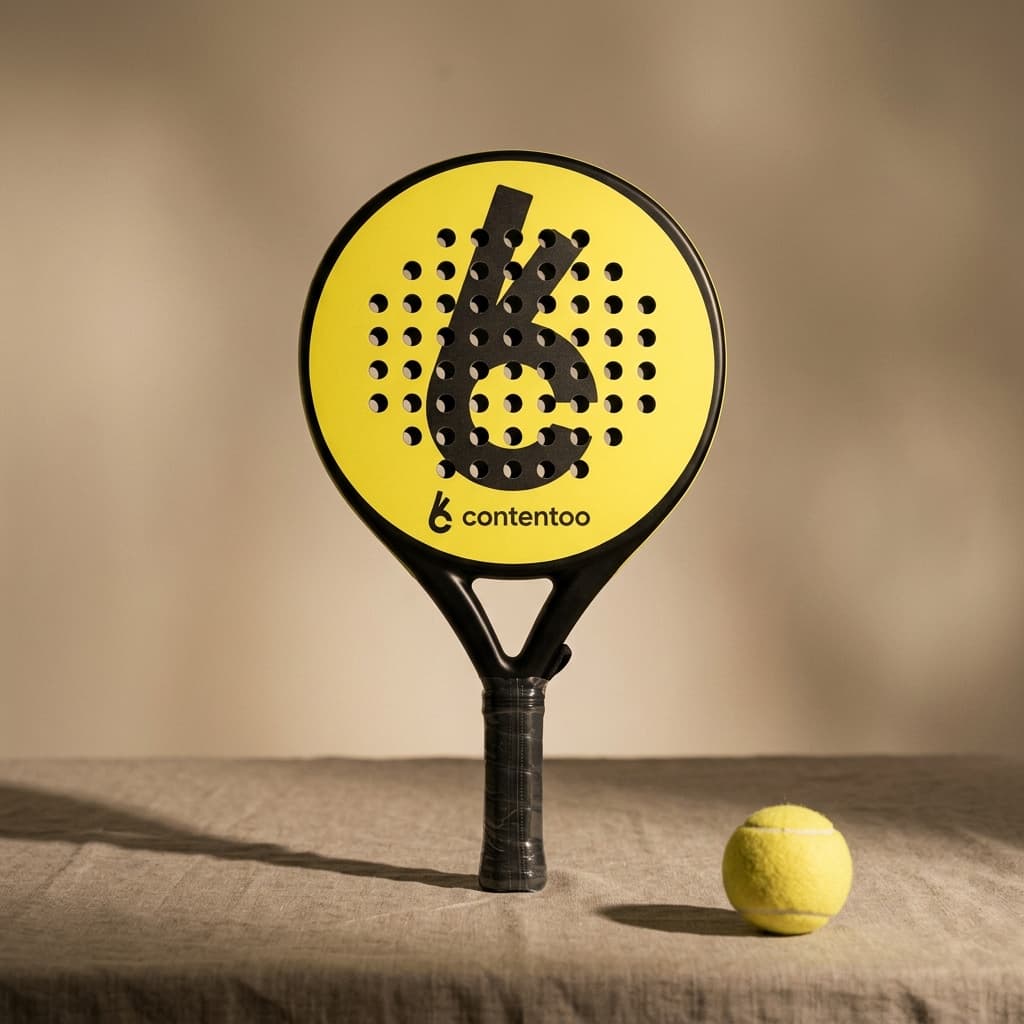 Padel racket bedrukken voorbeeld met bedrijfslogo