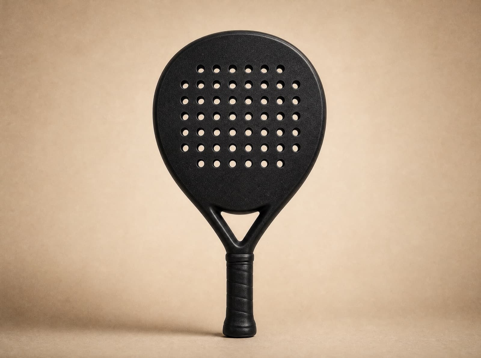 Custom padel racket symmetrisch van vorm, geschikt voor links en rechts