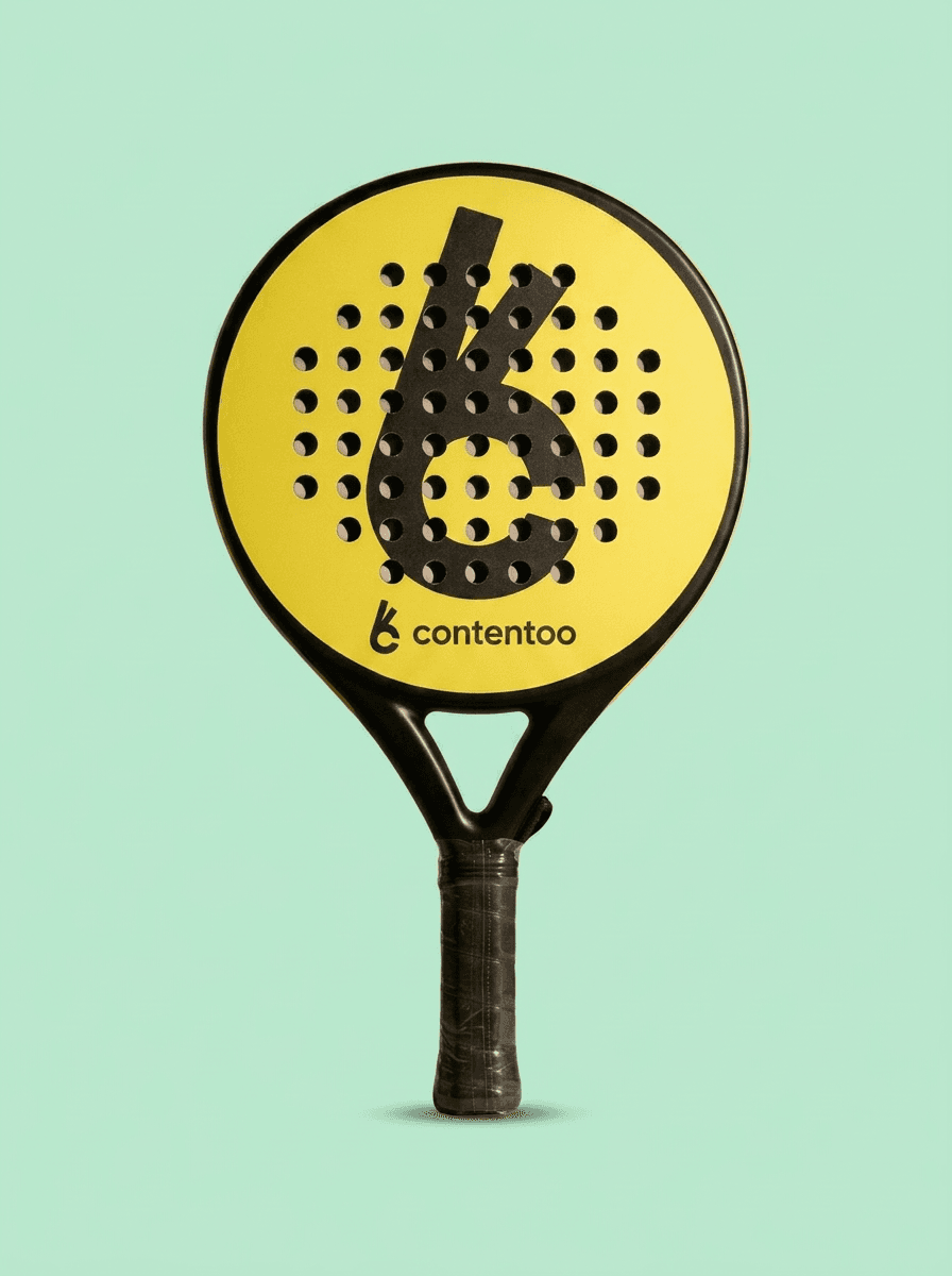 Custom padel racket for Contentoo